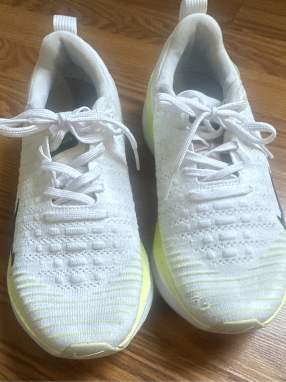 Nike ReactX Infinity Run 4 Men’s 8 Sneaker White Light Lemon Twist - Picture 4 of 12